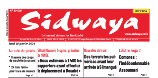 Une Sidwaya du 18-01-2024