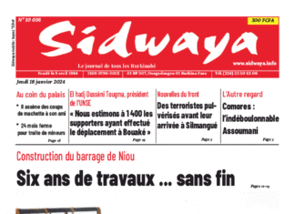 Une Sidwaya du 18-01-2024