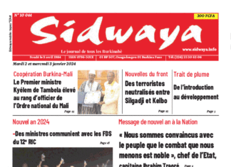 Une Sidwaya du 02 et du 03-01-2024