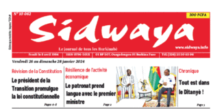 Une Sidwaya du 26-01-2024