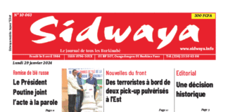 Une Sidwaya du 29-01-2024