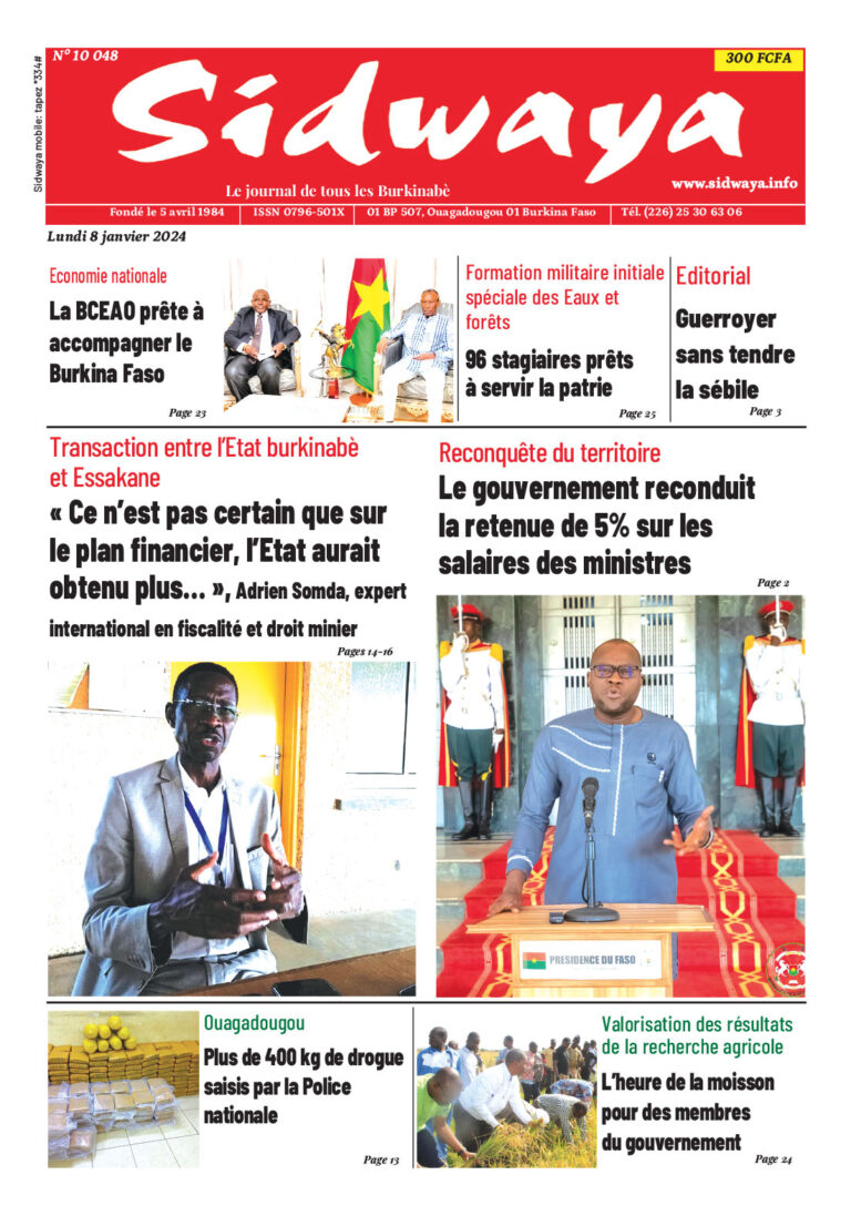 Une du 8-01-2024