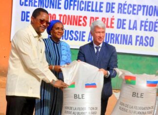 Coopération bilatérale : la Russie offre 25 mille tonnes de blé au Burkina Faso