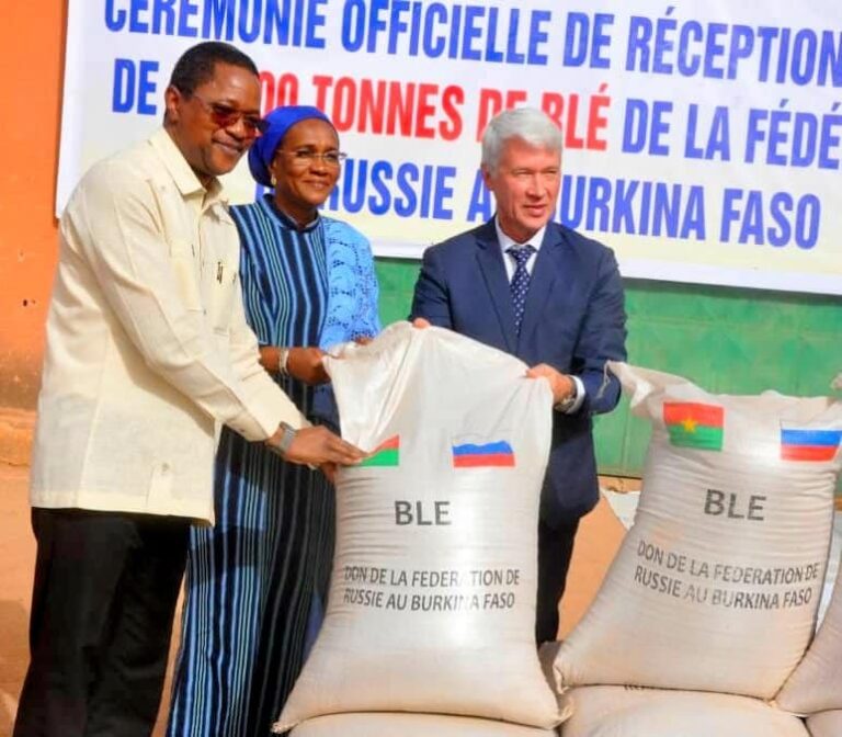 Coopération bilatérale : la Russie offre 25 mille tonnes de blé au Burkina Faso
