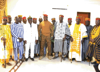 Séjour du chef de l’Etat dans le Centre-Ouest: les autorités administratives et coutumières réaffirment leur soutien à la Transition