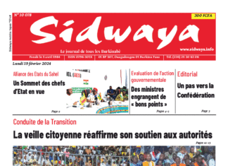 Une Sidwaya du 19-02-2024