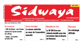Une Sidwaya du 21-02-2024