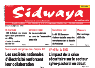 Une Sidwaya du 21-02-2024