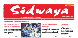 Une Sidwaya du 23 au 25-02-2023