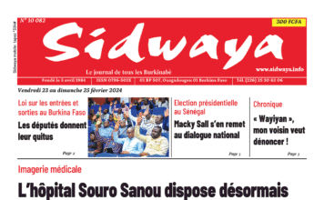 Une Sidwaya du 23 au 25-02-2023