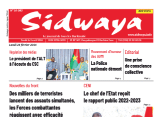 Une Sidwaya du 26-02-2024