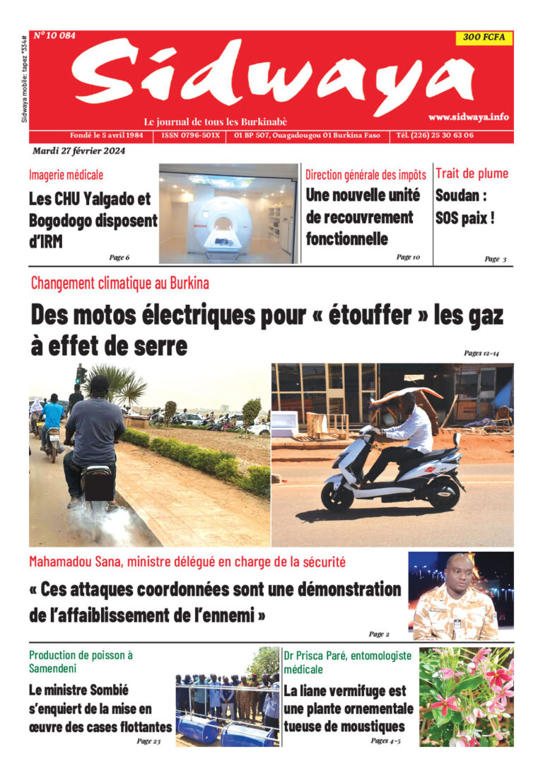 Une du 27-02-2024