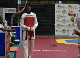 13es Jeux africains : Faycal Sawadogo qualifié pour les demi-finales en taekwondo
