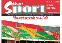 Une Sidwaya Sport du 19-03-2024