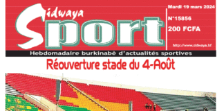 Une Sidwaya Sport du 19-03-2024