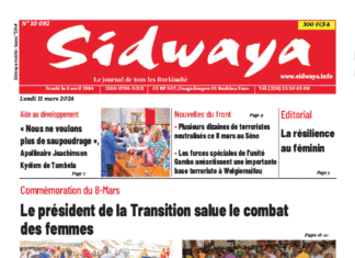Une Sidwaya du 10-03-2024