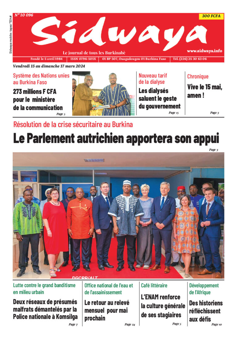Une du 15-03-2024