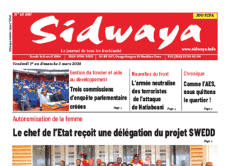 Une Sidwaya du 01 au 03-03-2024