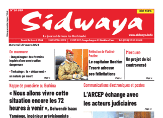 Une Sidwaya du 20-03-2024