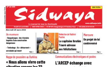 Une Sidwaya du 20-03-2024