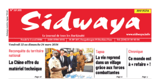 Une Sidwaya du 22 au 24-03-2024