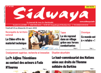 Une Sidwaya du 22 au 24-03-2024