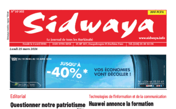 Une Sidwaya du 25-03-2024