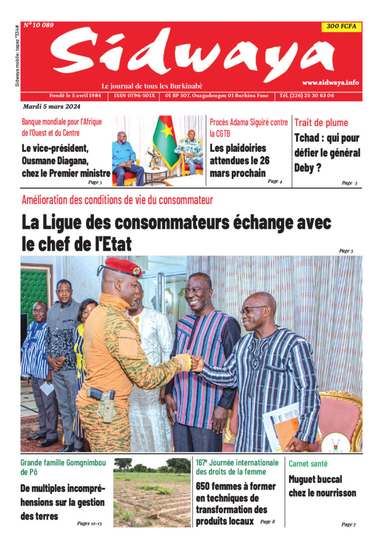 Une Sidwaya du 05-03-2024