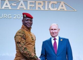 Réélection de Vladimir Poutine : le capitaine Traoré, félicitations son homologue