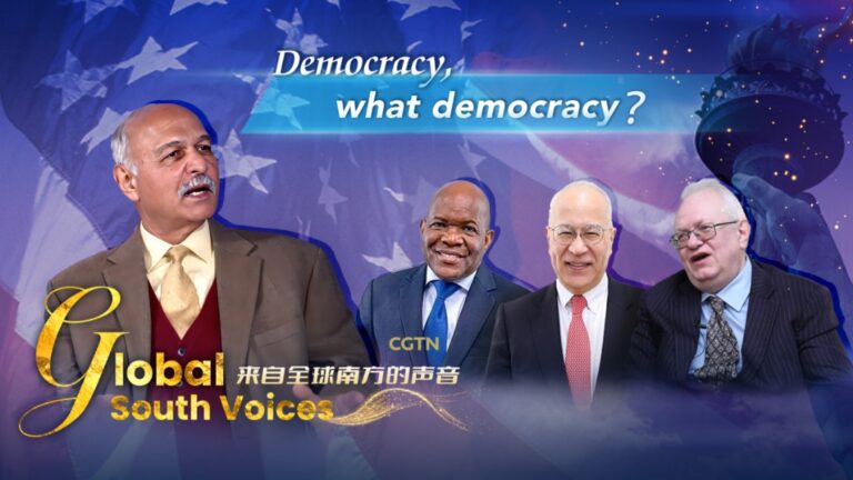 L&rsquo;émission « Global South Voices » de CGTN démasque l&rsquo;illusion de la démocratie occidentale