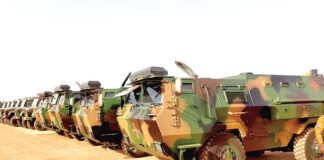 Lutte contre le terrorisme : l’armée nationale reçoit 75 véhicules militaires