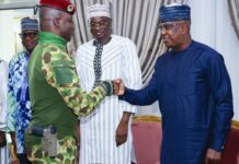 Audience : Le Président de la Transition, Chef de l’Etat, le Capitaine Ibrahim TRAORE a reçu le Conseil d’administration du Conseil burkinabè des chargeurs (CBC)