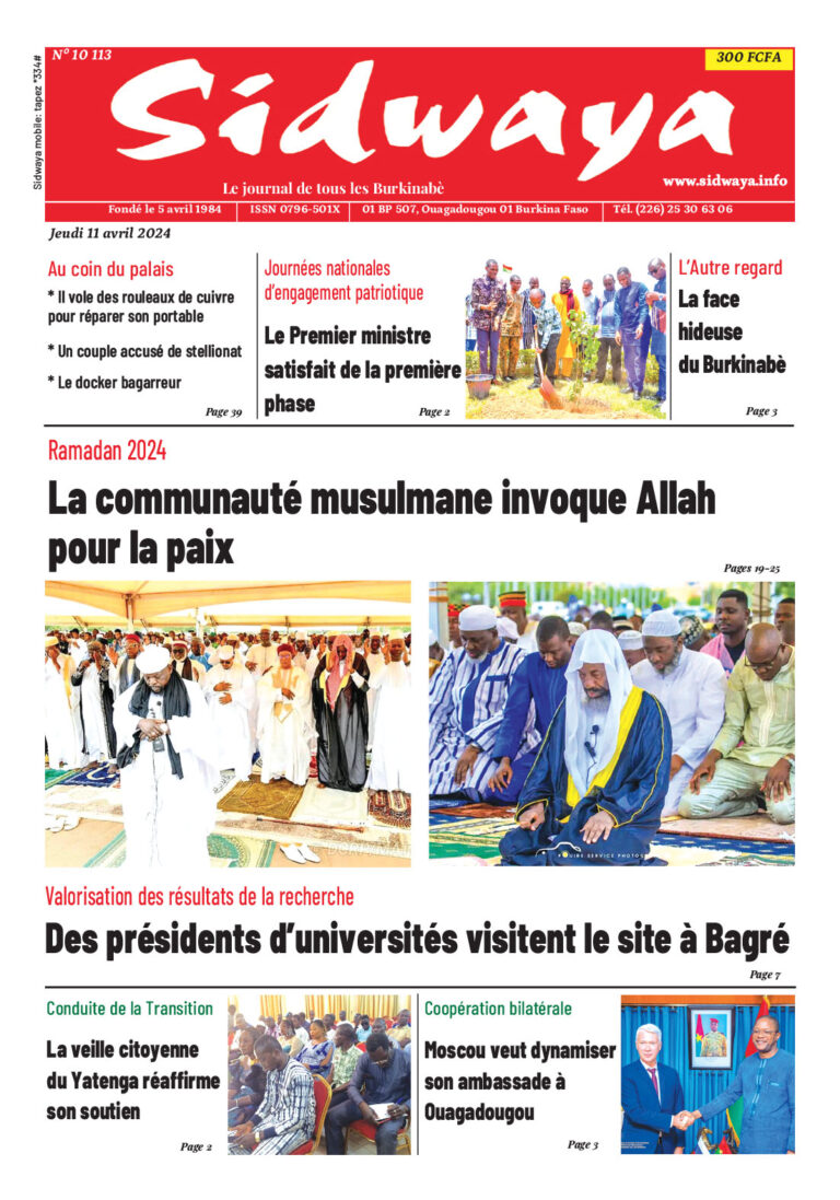 Une du 11-04-2024