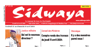 Une Sidwaya du 12 au 14-04-2024