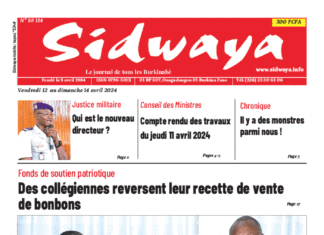 Une Sidwaya du 12 au 14-04-2024