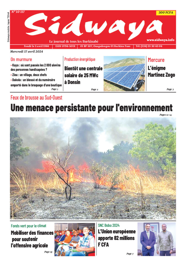 Une du 17-04-2024