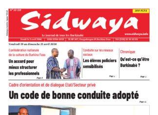 Sidwaya du 19 – 04-2024