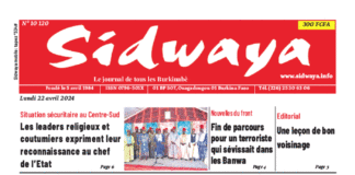 Une Sidwaya du 22-04-2024