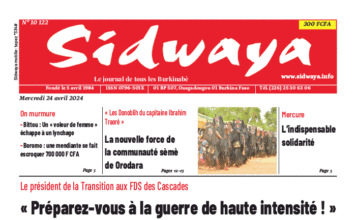 Une Sidwaya du 24-04-2024