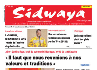 Sidwaya du 26-04-2024
