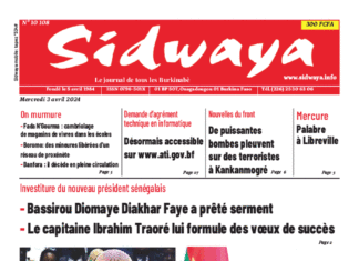 Une Sidwaya du 03-04-2024