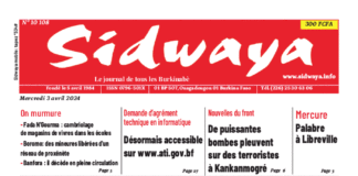 Une Sidwaya du 03-04-2024