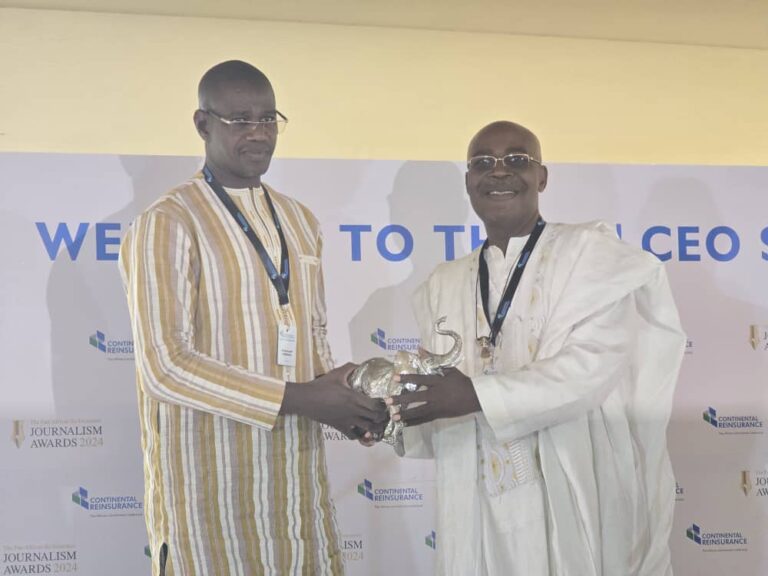 9ème Prix Panafricain en journalisme sûr l&rsquo;assurance et la réassurance 2024 : Mahamadi Sebogo du Burkina Faso remporte le 1er prix dans la catégorie presse écrite (langue française)