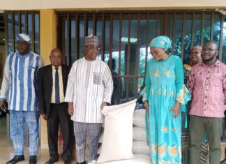 Solidarité nationale : COGEB international offre plus de 20 tonnes de céréales offerts aux PDI