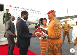 Coopération Burkina Faso-République du Sénégal : Bassirou Diomaye Faye à Ouagadougou