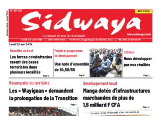 Une Sidwaya du 13-05-2024