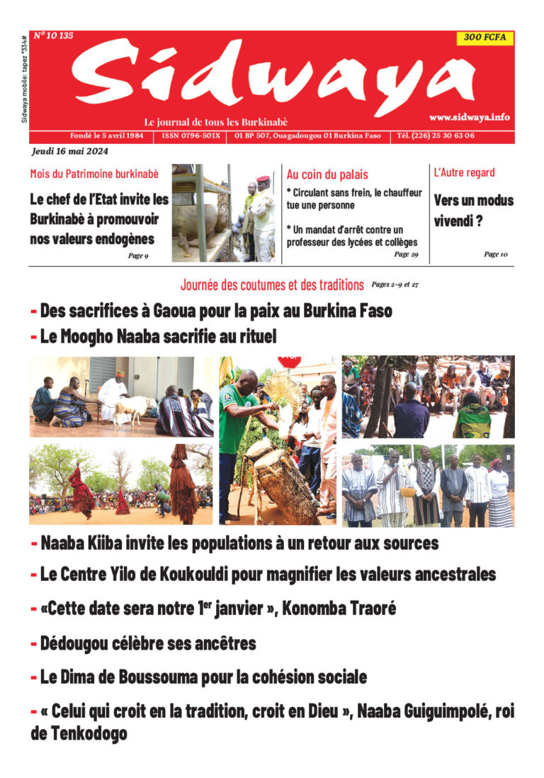 Une du 16-05-2024