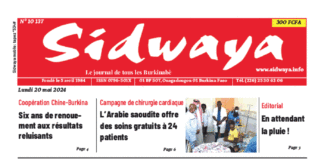 Une Sidwaya du 20-05-2024