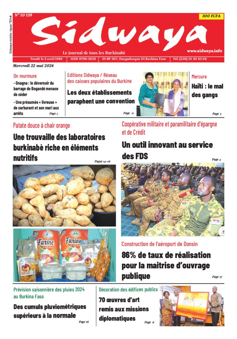Une du 22-5-2024