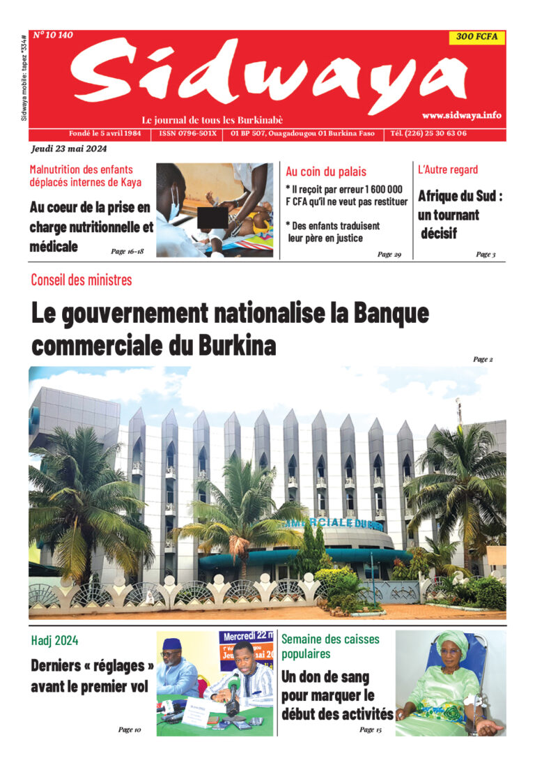 Une du 23-05-2024